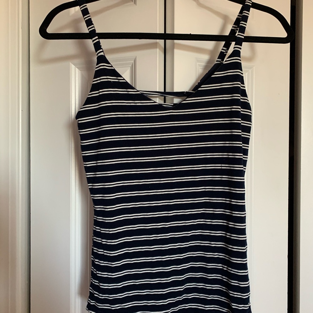 August Mist striped tank top